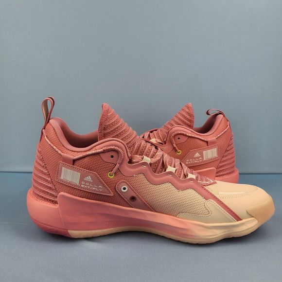 Adidas Basketball Shoes Mens Size 13.5 Dame 7 EXTPLY Pink White Dolla H6… - Picture 8 of 12